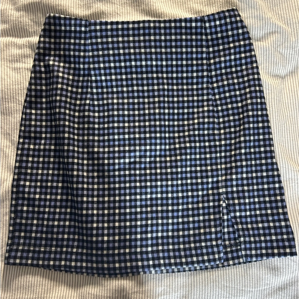 Wild Fable Black and White Checkered Pencil Skirt